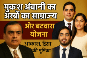 मुकेश अंबानी का अरबों का साम्राज्य और बंटवारा योजना | आकाश, ईशा, अनंत की भूमिका