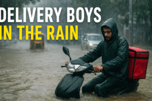 Delivery Boys Become Real Heroes in Delhi Rains – Full Story