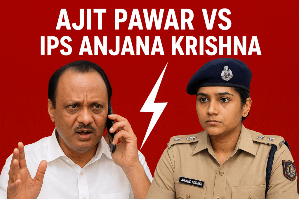 Deputy CM Ajit Pawar और Lady IPS Officer Anjana Krushna के बीच तीखी बहस